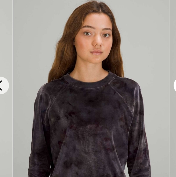 Lululemon Velour Warm Down Crew Interstellar Dark Grey Multi 8 - Picture 4 of 7